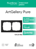 Systeme Electric ArtGallery Pure Органическое стекло Черный Рамка 2-ая