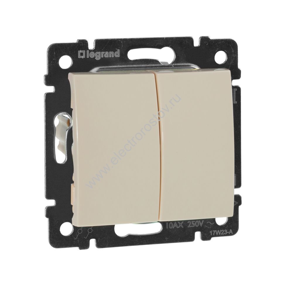 Valena Слоновая кость Переключатель 2-х клавишный Legrand