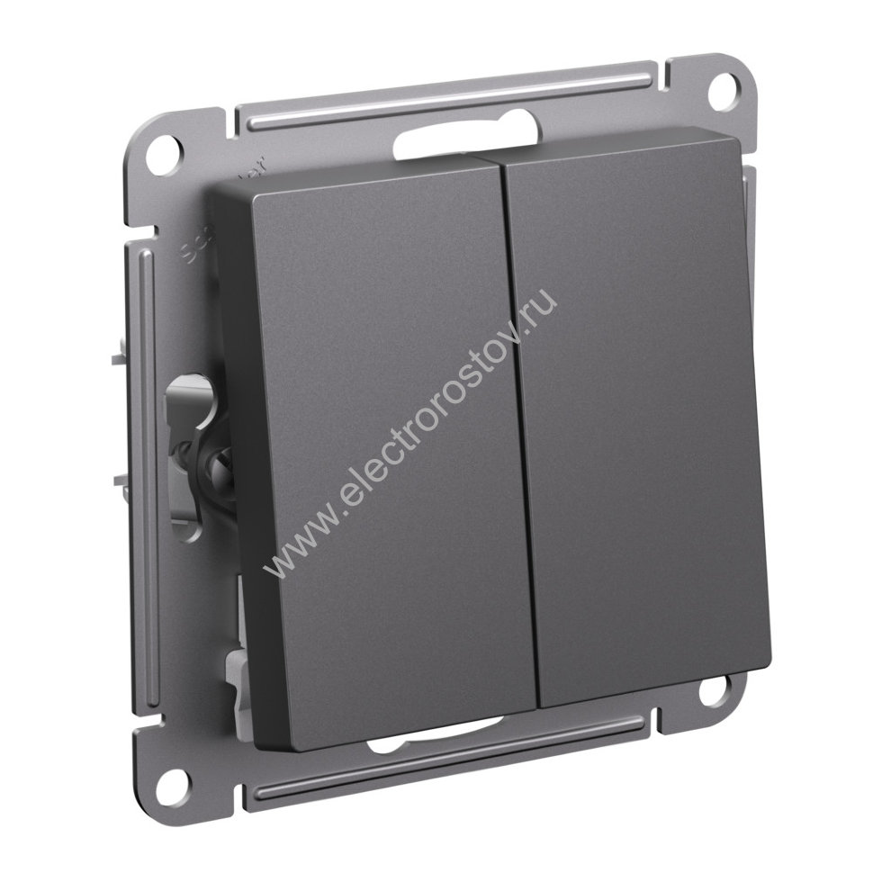 AtlasDesign Базальт Выключатель 2-клавишный Schneider Electric