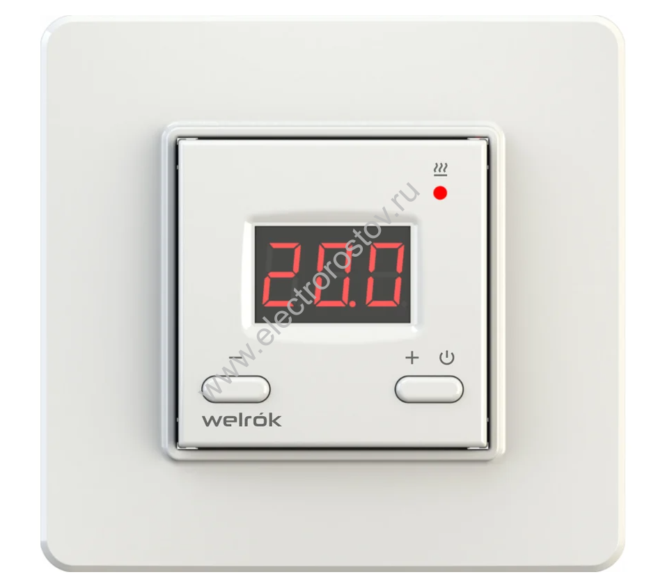 Терморегулятор белый lis цифровой Welrok