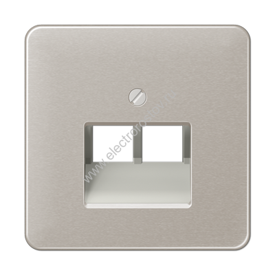 CD 500 Платина Накладка 2-ой наклонной ТЛФ/комп розетки JUNG