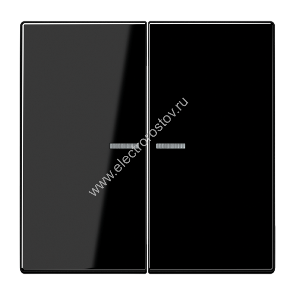 LS 990 Черный глянцевый Клавиша 2-ая с подсветкой JUNG