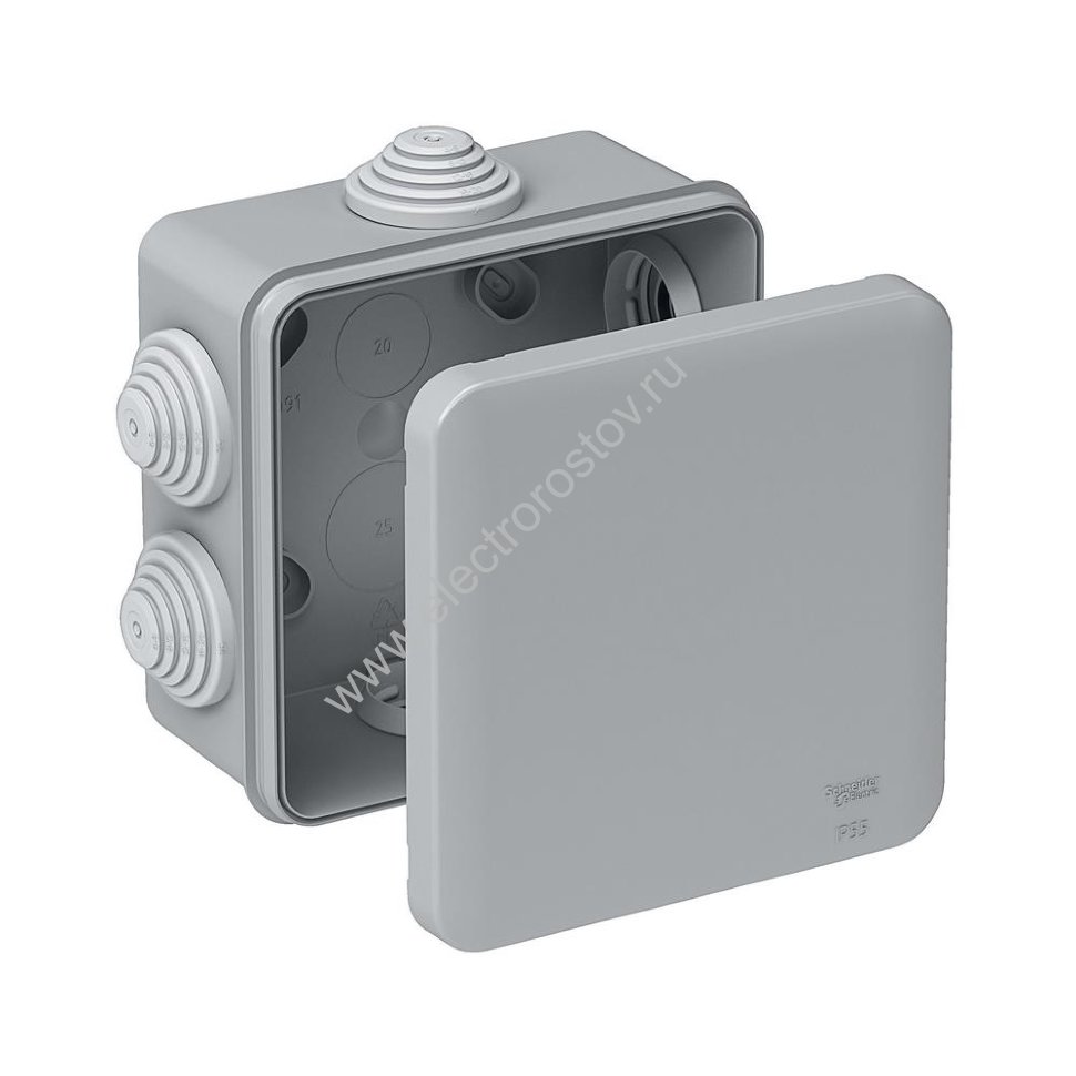 Распред. коробка открытой установки 100x100x50мм IP55 Schneider Electric