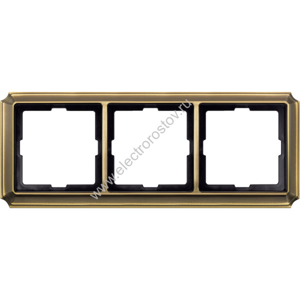 Schneider Electric Merten SD Antik Античная латунь Рамка 3-ая