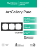Systeme Electric ArtGallery Pure Органическое стекло Черный Рамка 3-ая