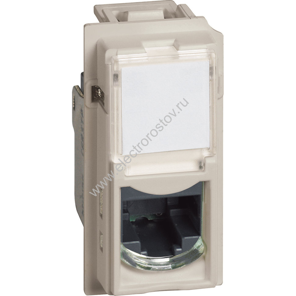 Living now Песочный Розетка компьютерная RJ45 cat5e UTP 1 мод Bticino