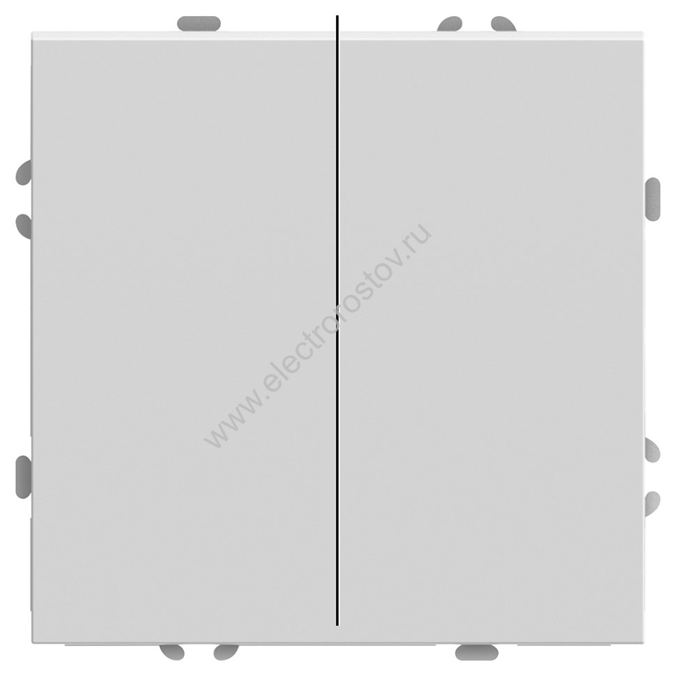 STEKKER Эмили Белый фарфор, soft touch Переключатель 2-клавишный