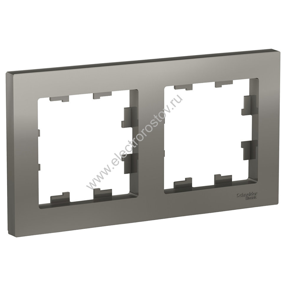 AtlasDesign Сталь Рамка 2-ая, универсальная Schneider Electric
