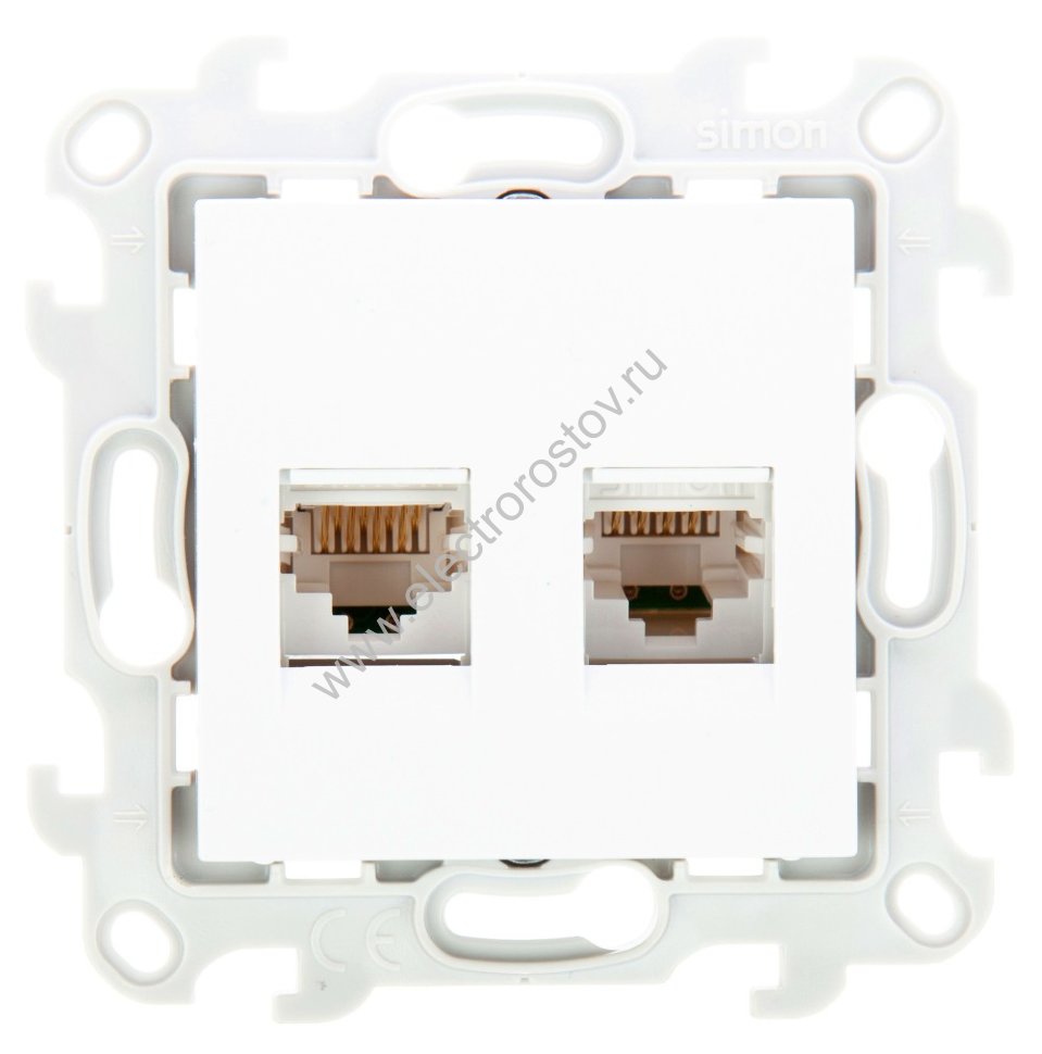 Simon 24 Белый Розетка комп(RJ45) 2-ая 5 кат UTP Simon