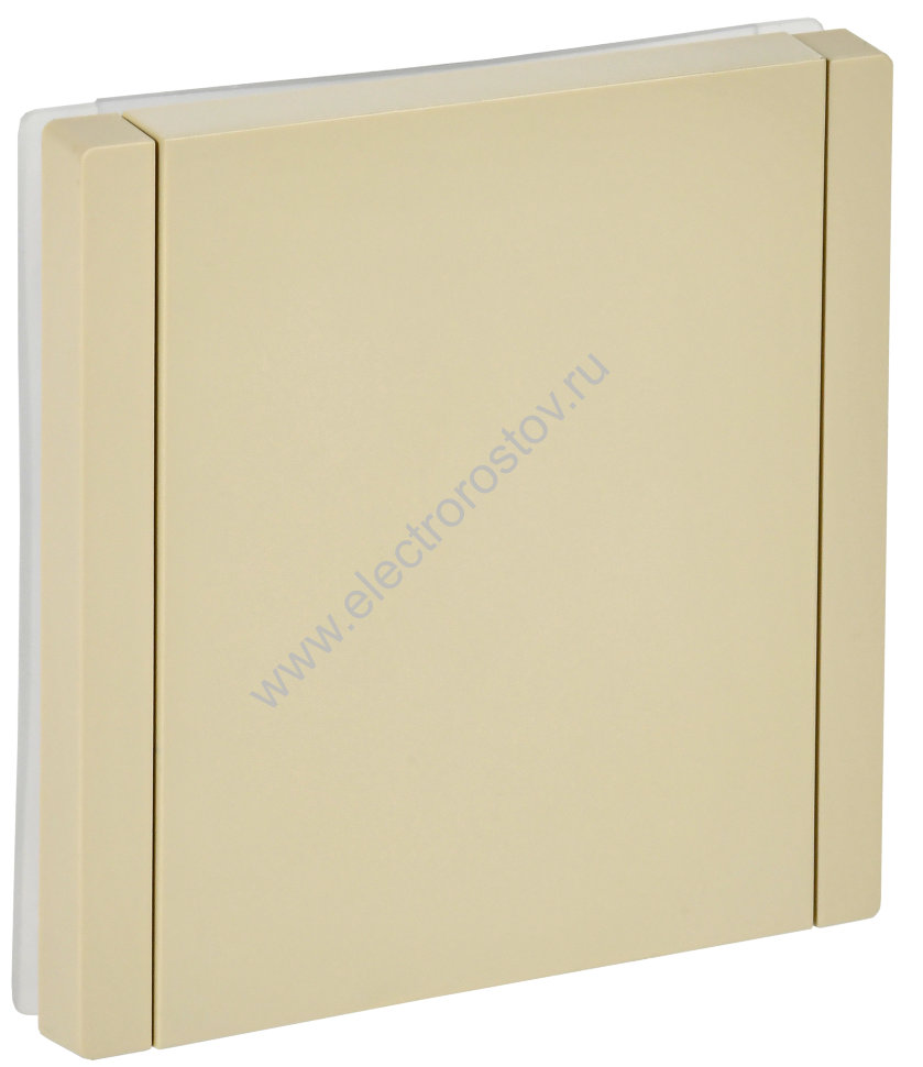 IEK FORTE&PIANO Ваниль Розетка с/з со шт с крышкой безвинтовое крепление 16А IP44 FP419