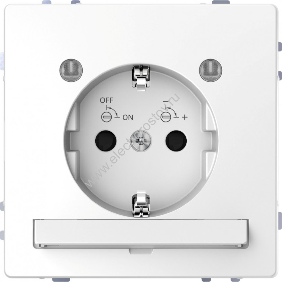 Schneider Electric Merten D-Life Белый Лотос Розетка 16А с/з и LED модулем