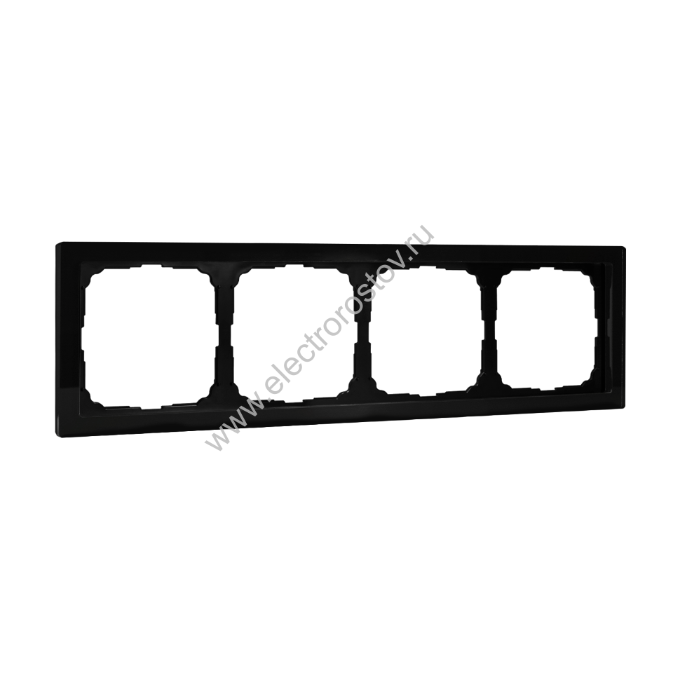 Systeme Electric ArtGallery Pure Органическое стекло Черный Рамка 4-ая