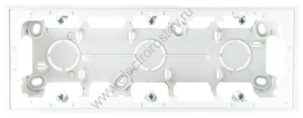 Simon 24 Белый Коробка подъемная на 3 поста для накладного монтажа Simon