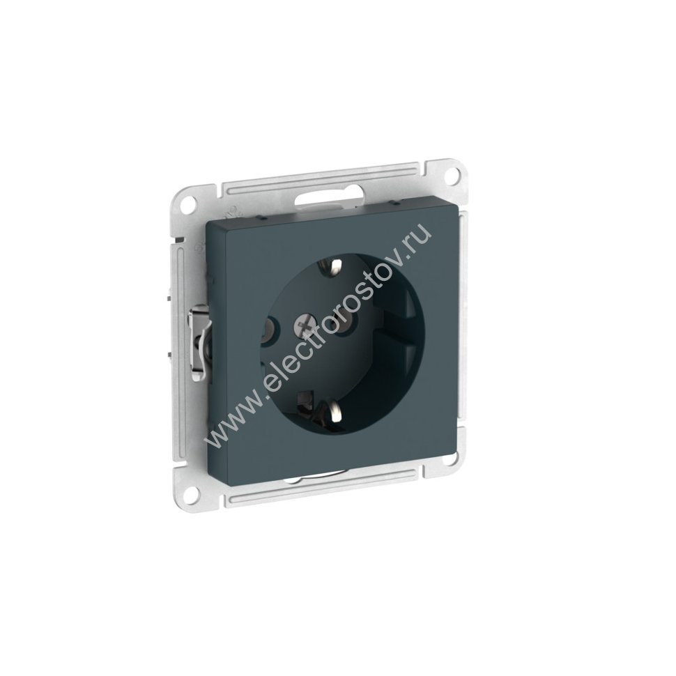 AtlasDesign Изумруд Розетка 1-ая с/з с быстрозажим. клеммами Schneider Electric