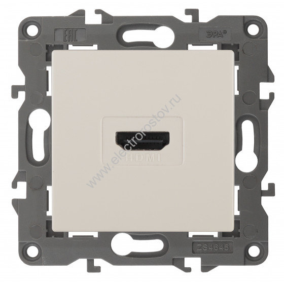 Elegance Слоновая кость Розетка HDMI ЭРА
