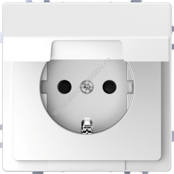 Schneider Electric Merten D-Life Белый Лотос Розетка 16А с/з и крышкой IP20