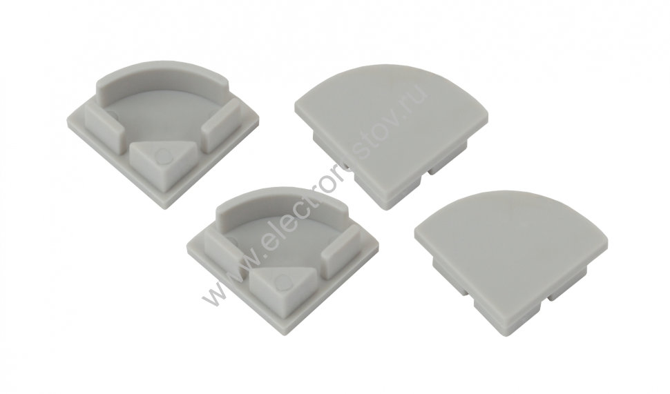 Набор заглушек для профиля CAB280, 4 глухие круглые ЭРА