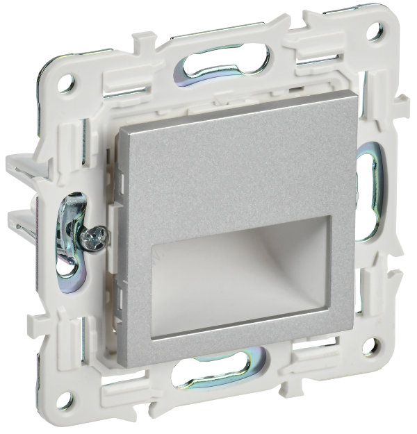 IEK SKANDY Серебряный Подсветка LED встраиваемая SK-L01S