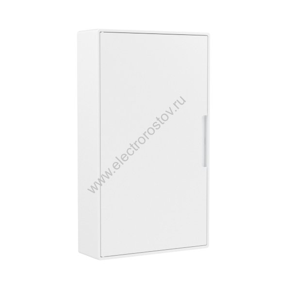 Щиток 36 мод настенный слаботочный ФРЕЙМ, белый, с белой дверцей, с  монтажной платой, 2 розетками (