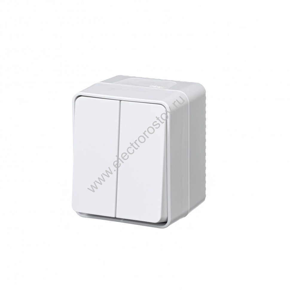 AtlasDesign Profi54 Белый Выключатель 2-клавишный IP54 Schneider Electric