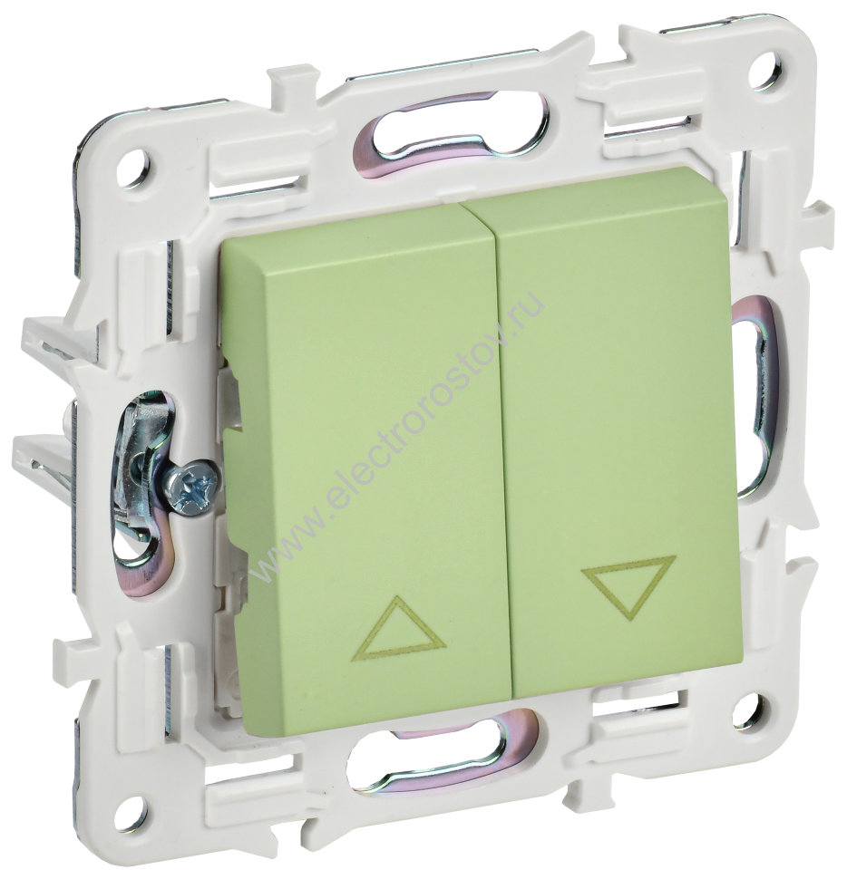 IEK SKANDY Мятный Выключатель жалюзи 10А SK-V12G