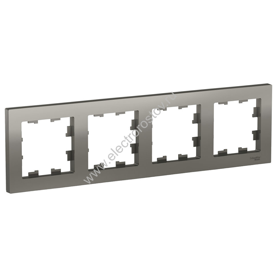 AtlasDesign Сталь Рамка 4-ая, универсальная Schneider Electric