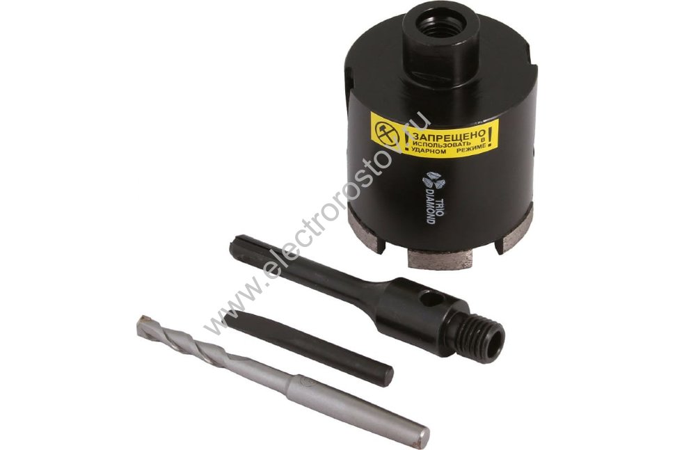 Коронка SDS+ алмазная D=72, слабо армированный бетон/кирпич, в сборе, Trio-Diamond