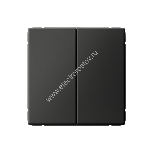 Systeme Electric ArtGallery Базальт Выключатель 2-клавишный, сх.5, 10АХ, механизм