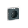 AtlasDesign Изумруд Розетка 1-ая с/з со шторками с быстрозажим. клеммами Schneider Electric