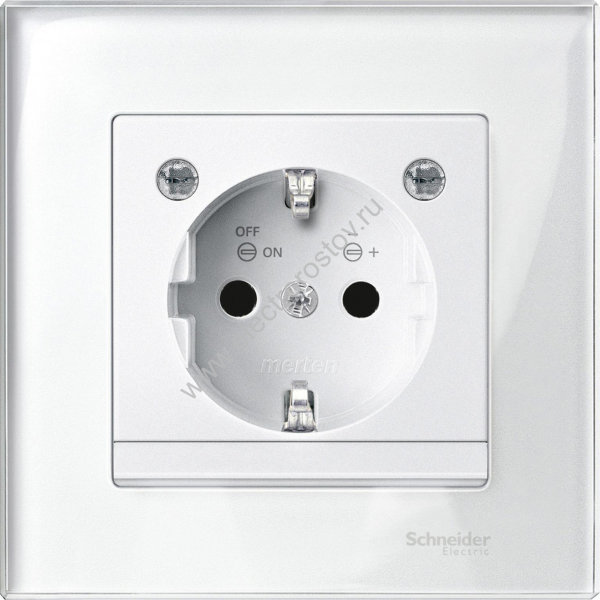 Schneider Electric Merten SM M-Elegance Стекло Белое Рамка 1-ая