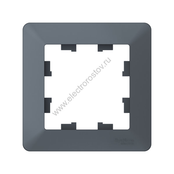 Systeme Electric AtlasDesign Air Грифель/дымчатый черный Рамка 1-ая