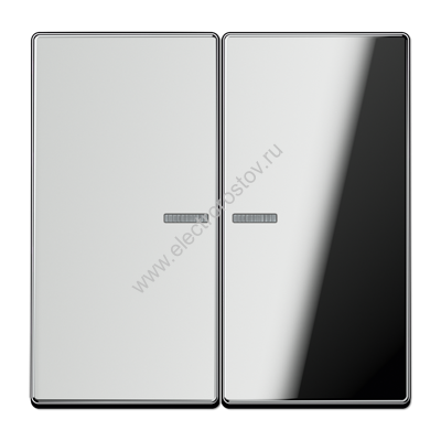 LS 990 Блестящий хром Клавиша 2-ая с подсветкой JUNG