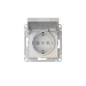 AtlasDesign Жемчуг Розетка 1-ая с/з со шторками с крышкой с быстрозаж. клеммами Schneider Electric