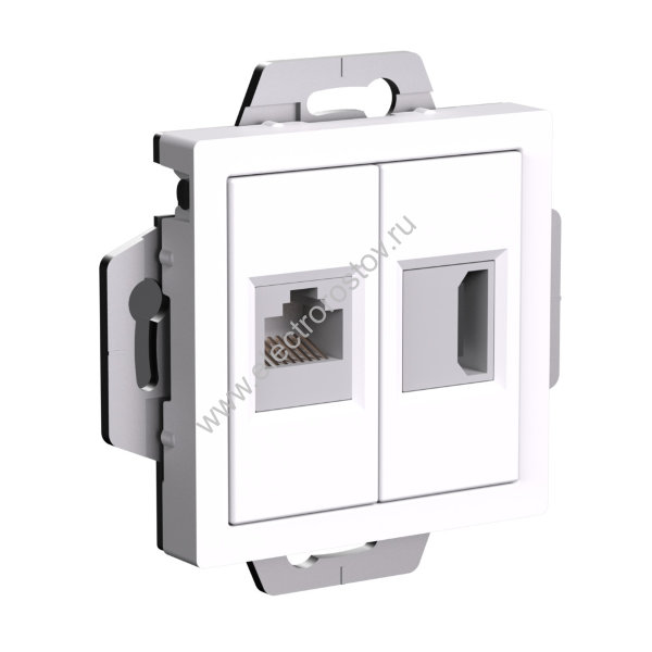 AtlasDesign Бел Розетка HDMI + RJ45 Schneider Electric