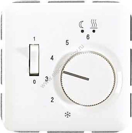 CD 500 Белый Накладка регулятора теплого пола (мех.FTR231U) JUNG