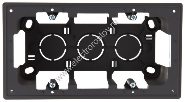 Simon 24 Графит Коробка подъемная на 2 поста для накладного монтажа Simon