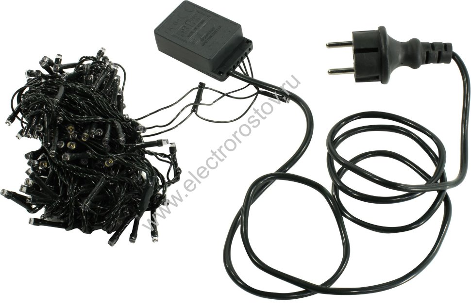 Гирлянда с контроллером, RGB, 10м, 160 диодов, IP44, зеленый провод Smartbuy