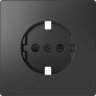 Schneider Electric Merten D-Life Антрацит Накладка центральная для механизма розетки