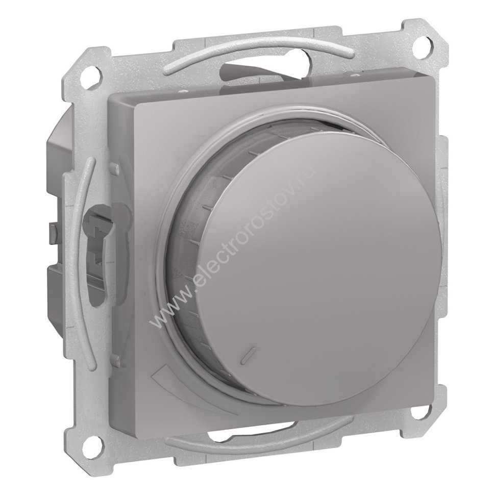 AtlasDesign Алюминий Светорегулятор (диммер) поворотно-нажимной, 400Вт Schneider Electric