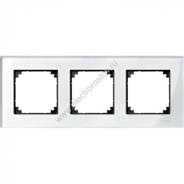 Schneider Electric Merten SM M-Elegance Стекло Белое Рамка 3-ая