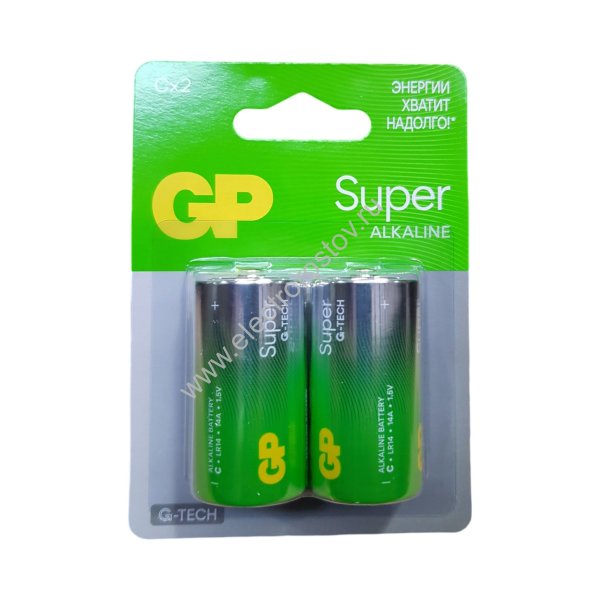 Батарейки Бочка С LR14 (бл. 2шт) GP