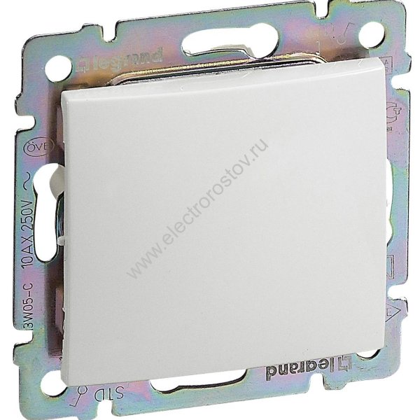 Valena Белый Переключатель 1-клавишный, 16А Legrand