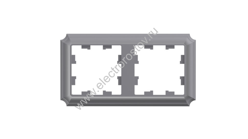 Systeme Electric AtlasDesign Antique Сталь Рамка 2-ая, универсальная