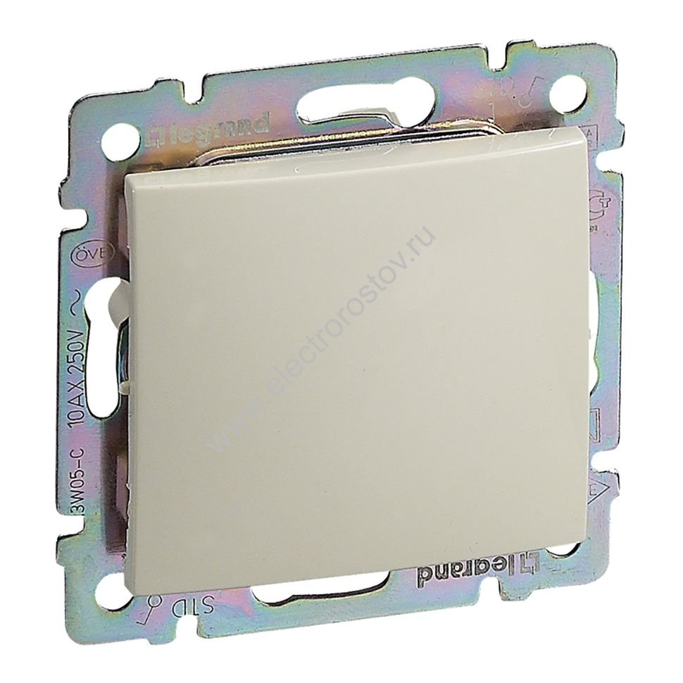 Valena Слоновая кость Выключатель 1-клавишный IP44 (со стандартной рамкой) Legrand