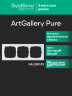 Systeme Electric ArtGallery Pure Матовое органическое стекло Белый Рамка 3-ая