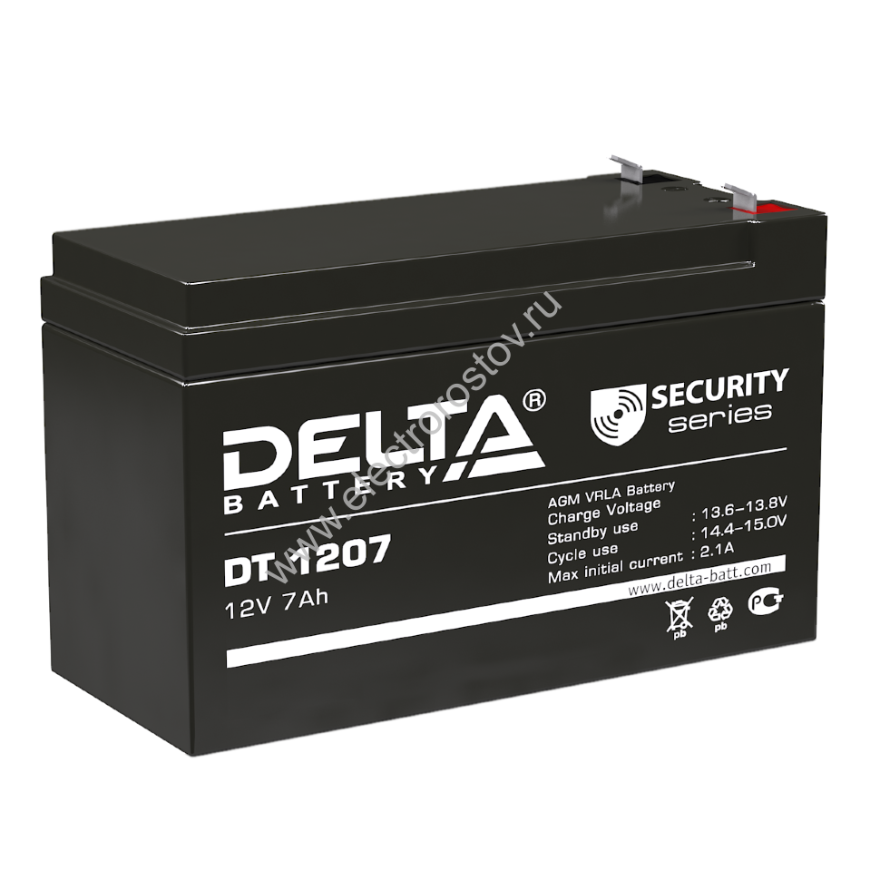 Аккумулятор 12В/7 А/ч DT DELTA