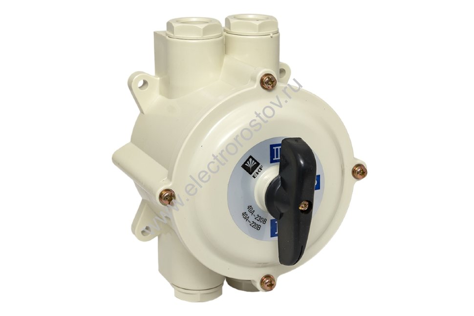 Пакет. переключатель ПП 2х63/Н2 М2 пл. 56 (63А, пластик. корпус, IP56)