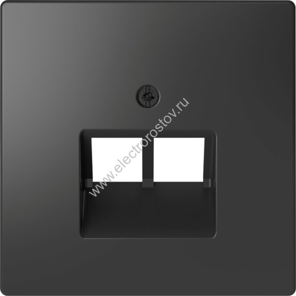 Schneider Electric Merten D-Life Антрацит Накладка центральная для розетки 2-ной RJ45