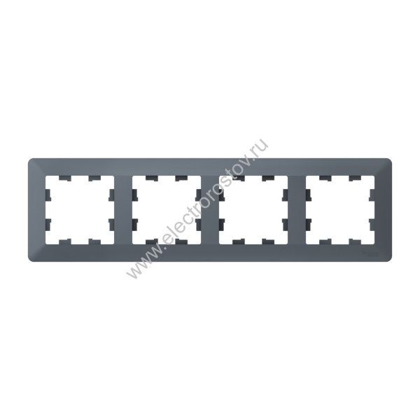 Systeme Electric AtlasDesign Air Грифель/дымчатый черный Рамка 4-ая