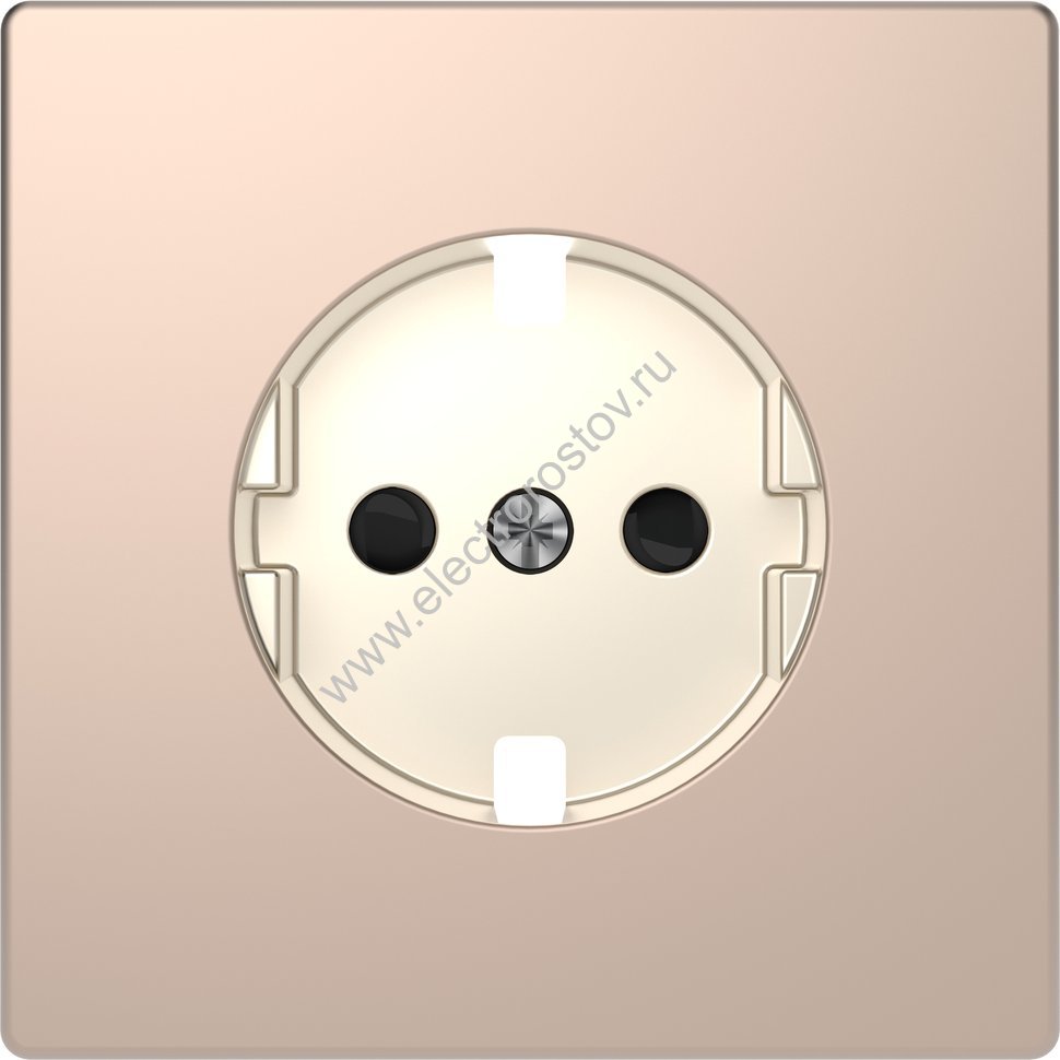 Merten D-Life Шампань Накладка центральная для механизма розетки Schneider Electric